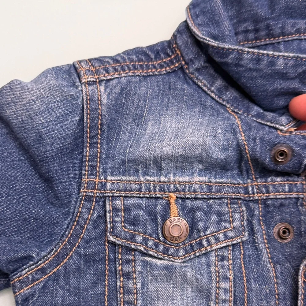 GAP Kids Blue Denim Jacket with Button Front